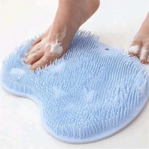 1pc Silicone Foot Wash Massage Pad, For Shower, Exfoliating, Cleaning Feet, Scrubbing And Back Washing,Bag,Organizer,Storage,Hair Clips Multicolor