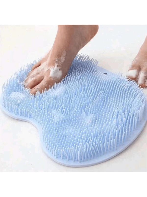 1pc Silicone Foot Wash Massage Pad, For Shower, Exfoliating, Cleaning Feet, Scrubbing And Back Washing,Bag,Organizer,Storage,Hair Clips Multicolor