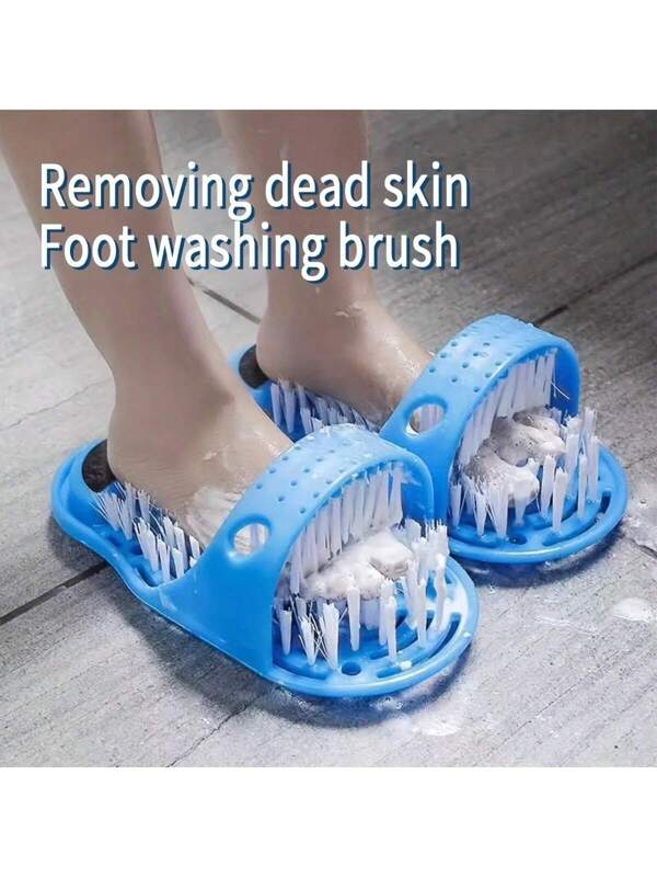 Foot Washing Brush Foot Scrub, Foot Scrub Massager Cleaner, Dead Skin Remover For Shower Floor With Suction Cup,Bag,Organizer,Storage,Hair Clips Multicolor