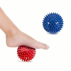 1pc Hedgehog Massage Ball, Foot Acupressure Reflexology Ball,Burr Yoga Hedgehog Ball Foot Massage Ball, Sole Meridian Thorn Ball, Muscle Relaxation Short Thorn Fitness Ball For Muscle Relaxation Multicolor