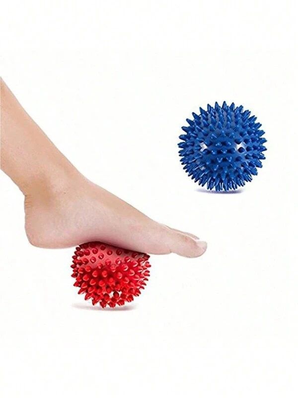 1pc Hedgehog Massage Ball, Foot Acupressure Reflexology Ball,Burr Yoga Hedgehog Ball Foot Massage Ball, Sole Meridian Thorn Ball, Muscle Relaxation Short Thorn Fitness Ball For Muscle Relaxation Multicolor