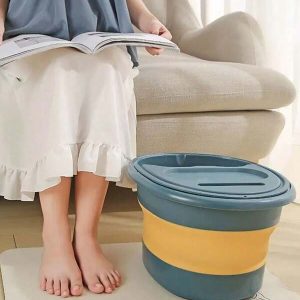 Foldable Foot Soaking Bucket Foot Massage Soaking Basin Household Sauna Bathtub Pedicure Bath Home Laundry Tub Buckets Health Accessories Multicolor