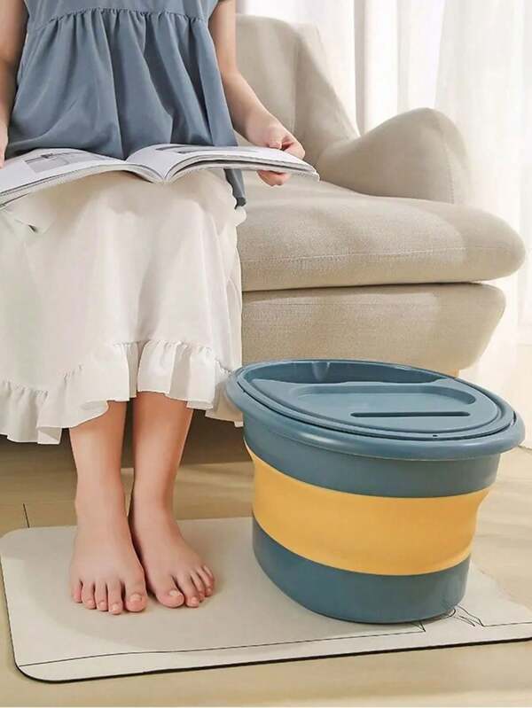 Foldable Foot Soaking Bucket Foot Massage Soaking Basin Household Sauna Bathtub Pedicure Bath Home Laundry Tub Buckets Health Accessories Multicolor