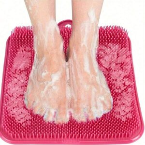 Foot Washing Household Bathroom Foot Acupoint Massage Foot Pad To Remove Calluses, Dead Skin And Exfoliation Lazy Foot Washing Pad Clear